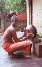 Vamsidhar Prabhu, engaged in cooking